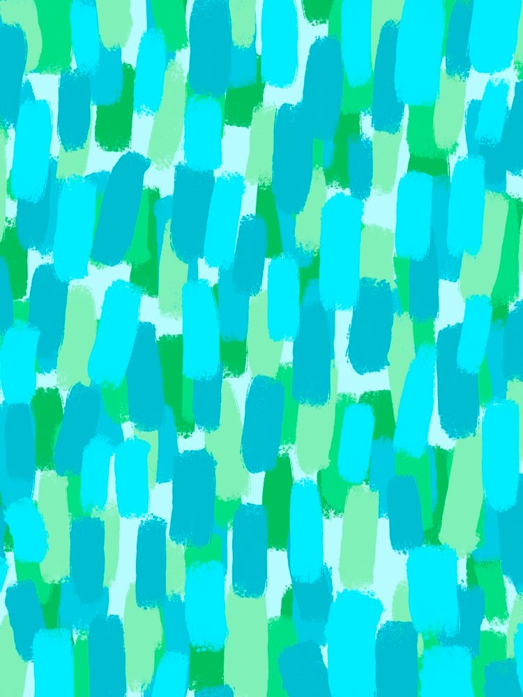 Blue and Green Abstract Brush Stroke Effect