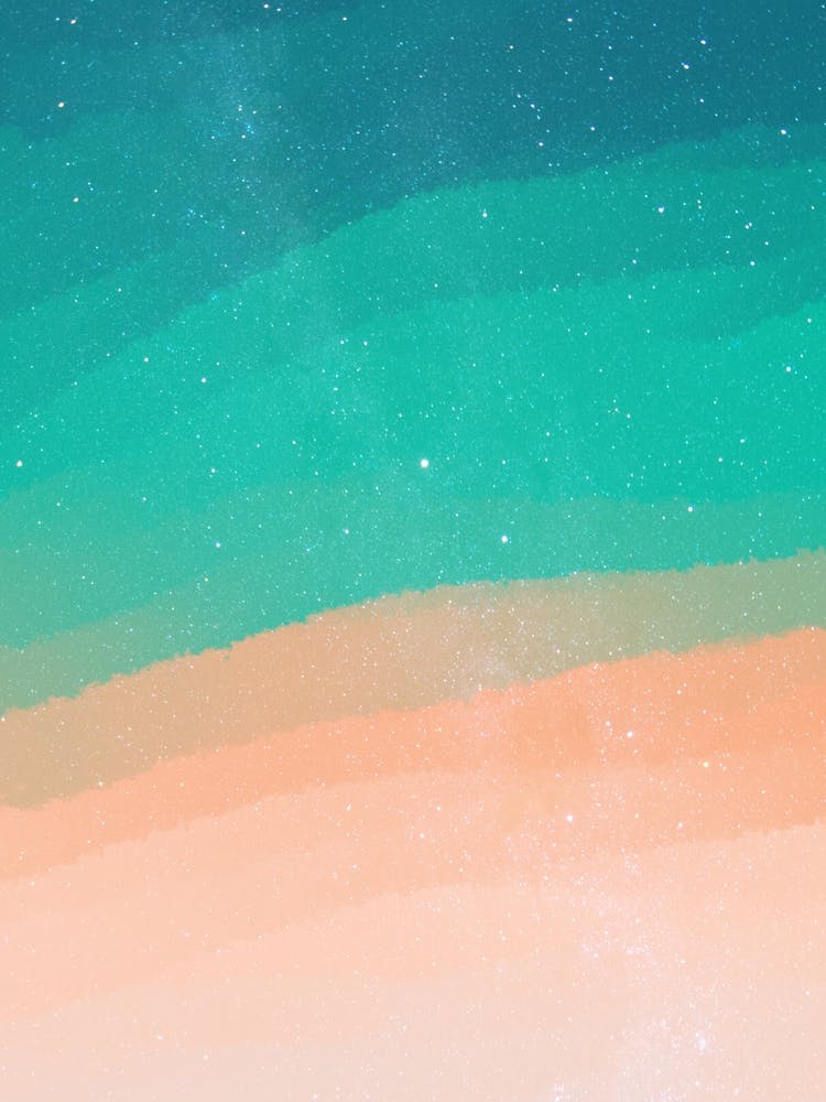 Minimal art abstract watercolor painting of mountain waves