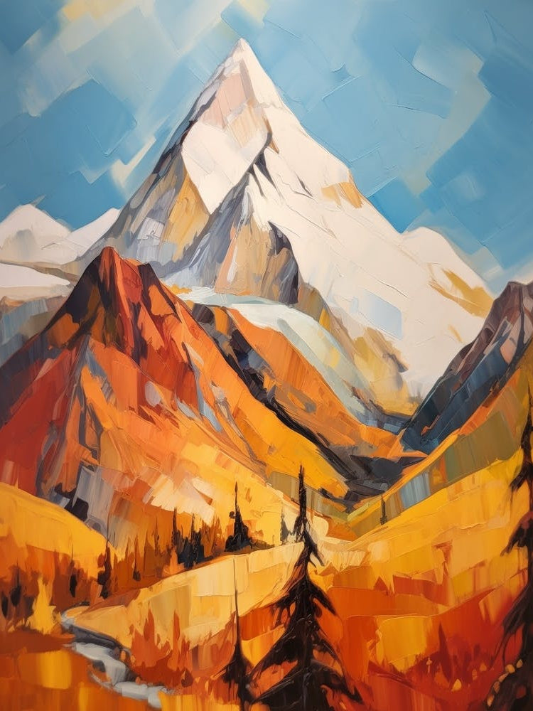 Mount Cook Usa 1 Mountain Painting