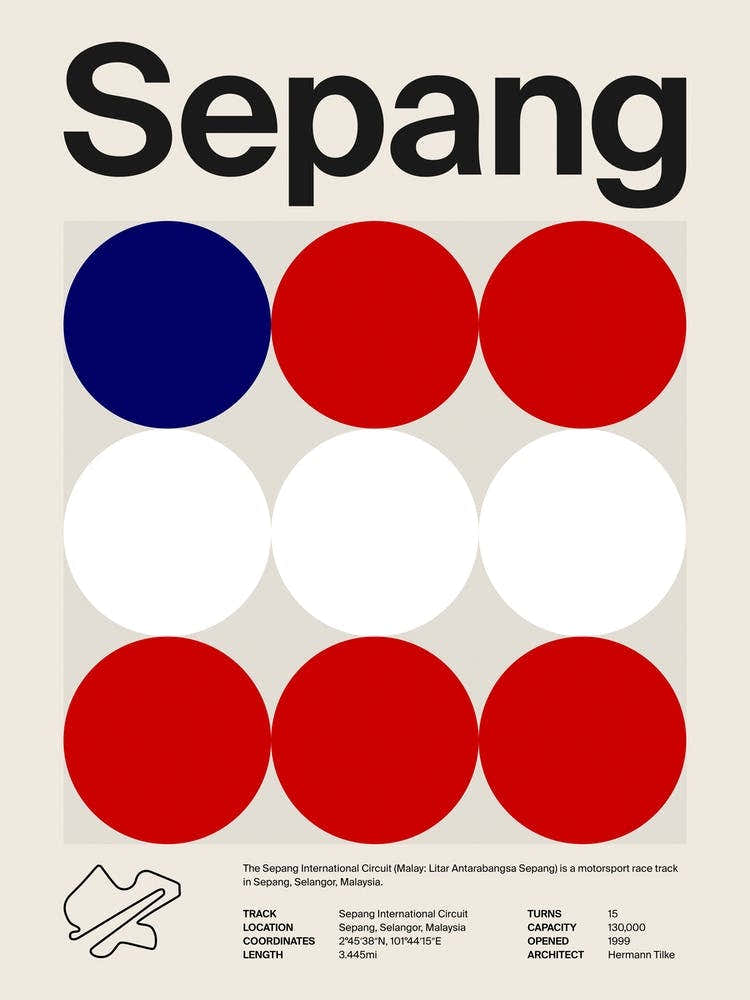 Mid Century Sepang F1