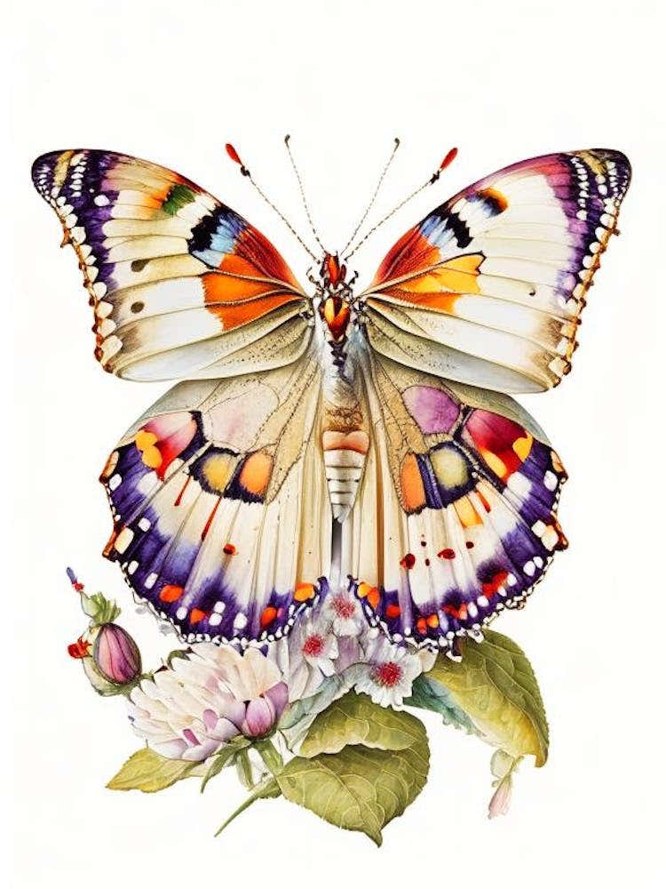 Painted Lady Butterfly Decoupage 2