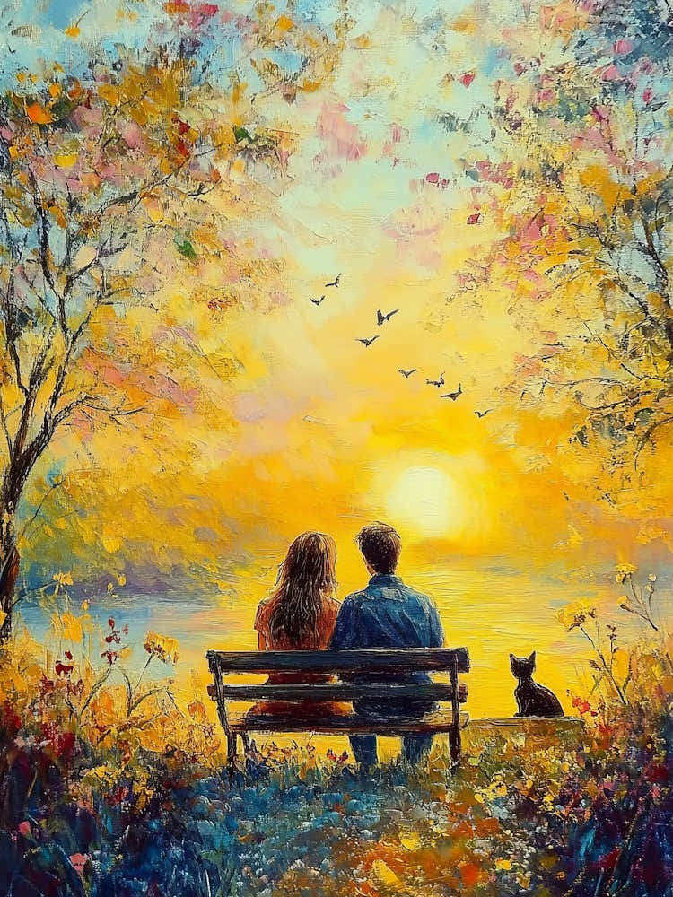 Couple At Sunset