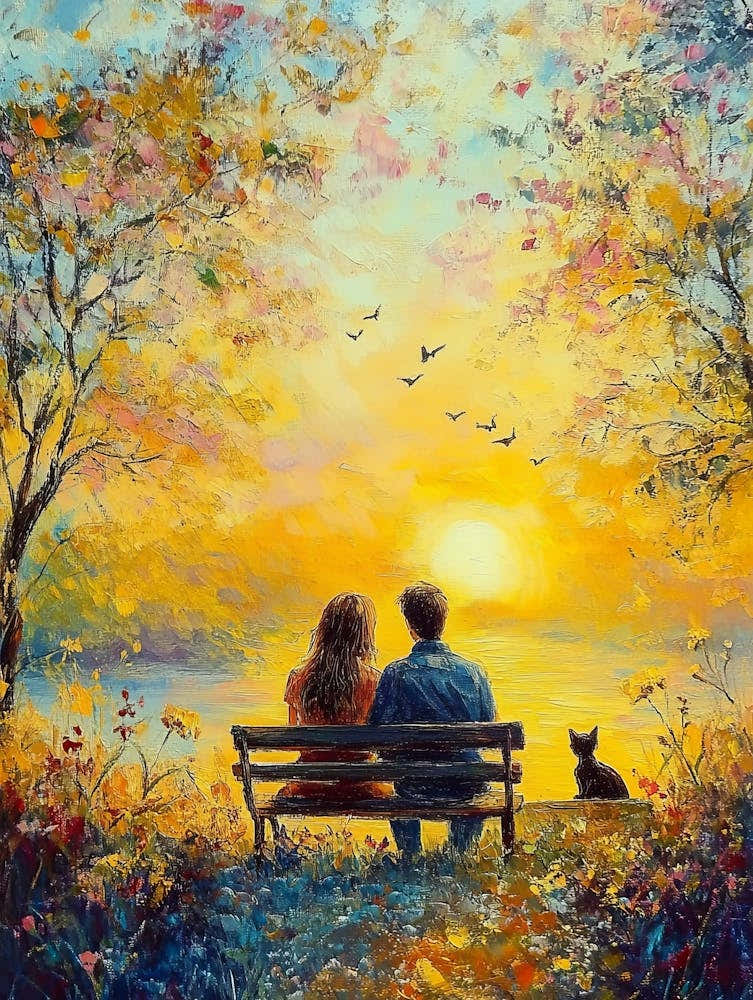 Couple At Sunset