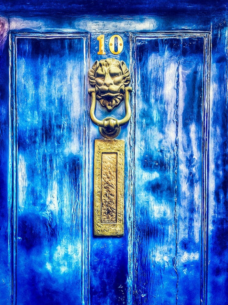 Blue Door Number 10