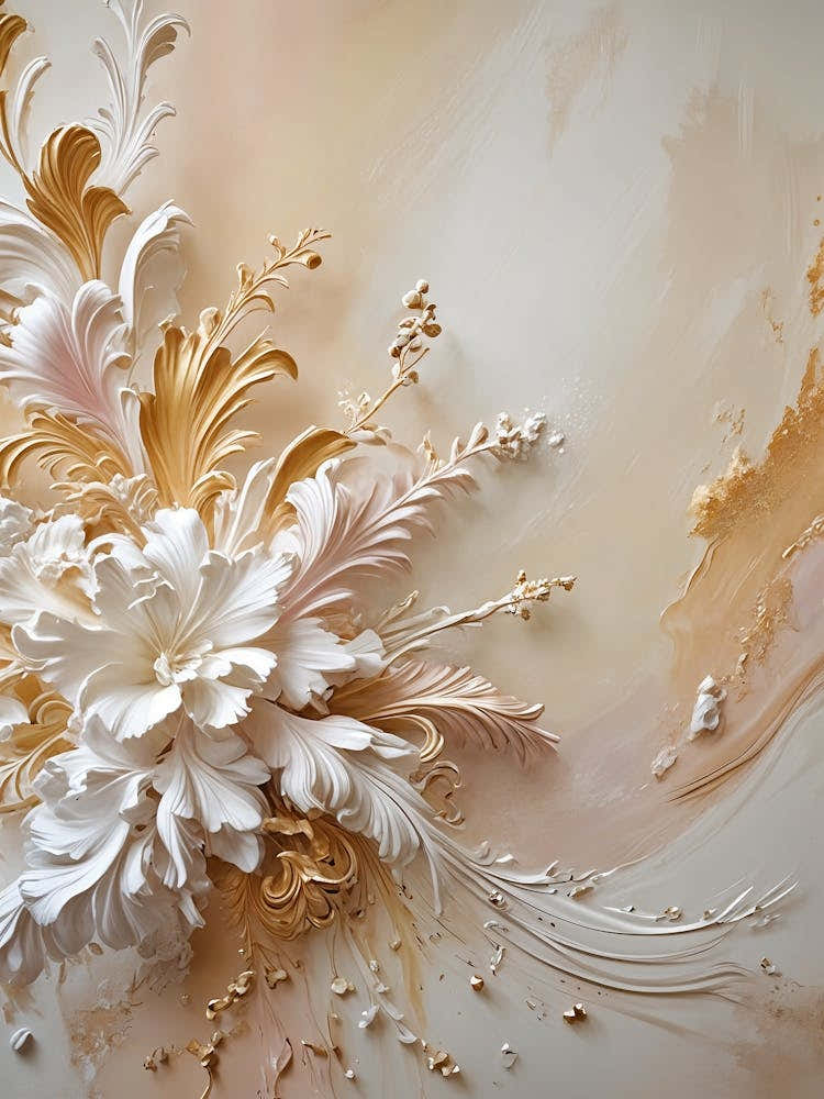 Pale Abstract Paint Splashes no3