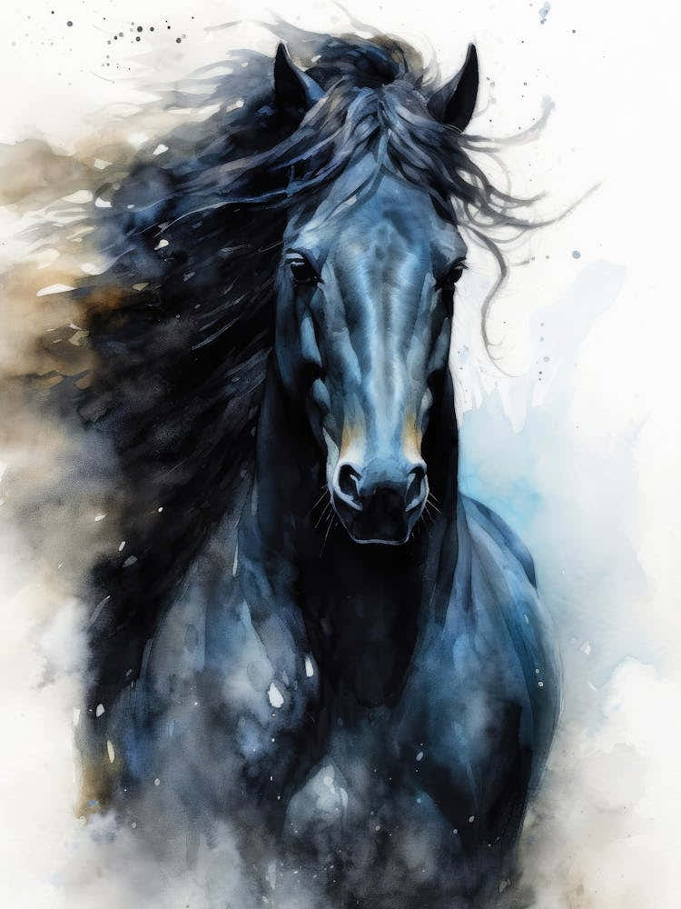 Horse With Long Mane animal