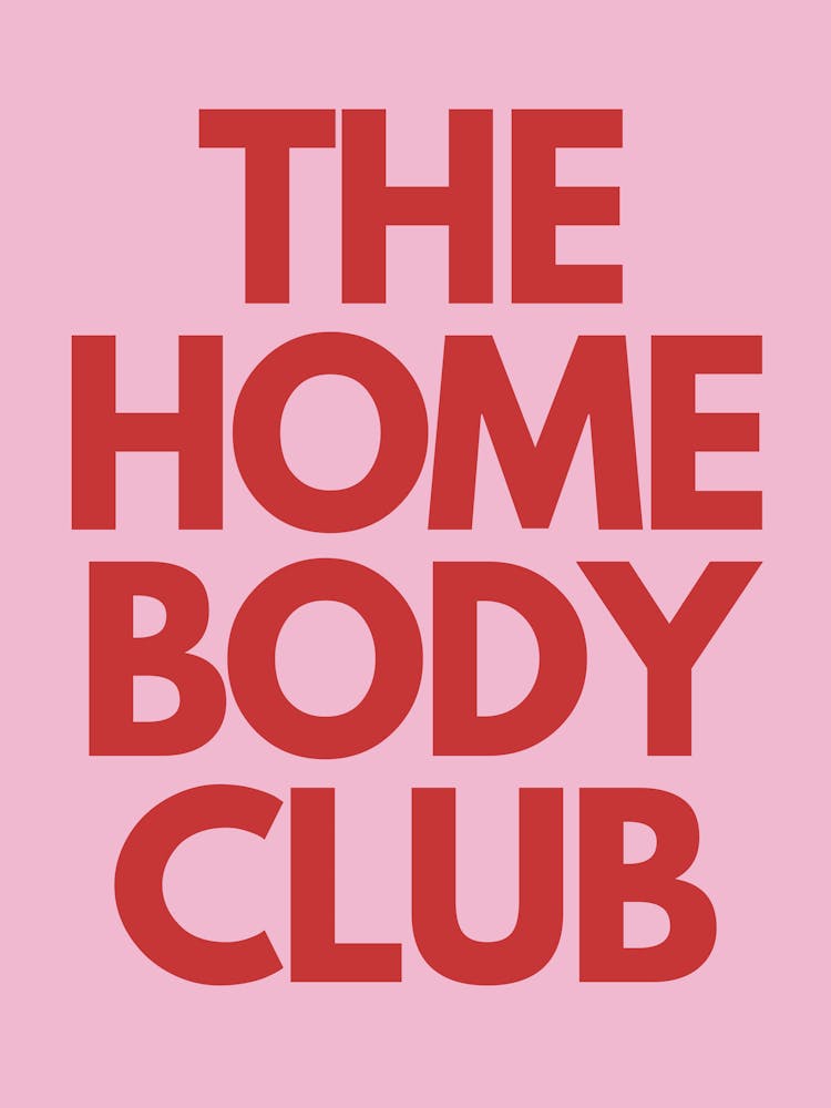 The Homebody Club | Trendy Dorm Apartment Typography