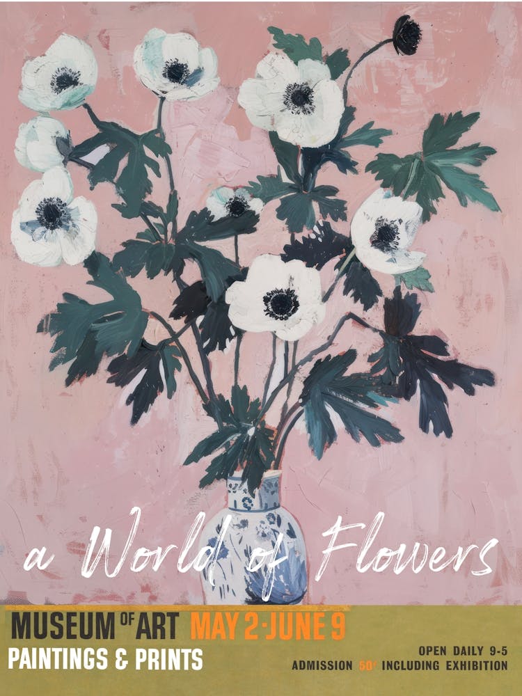 A World Of Flowers, Van Gogh Exhibition Anemone 4