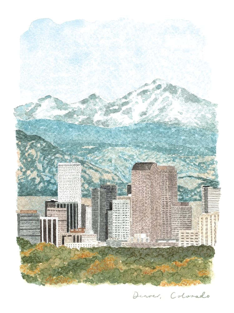 Denver Skyline, Colorado