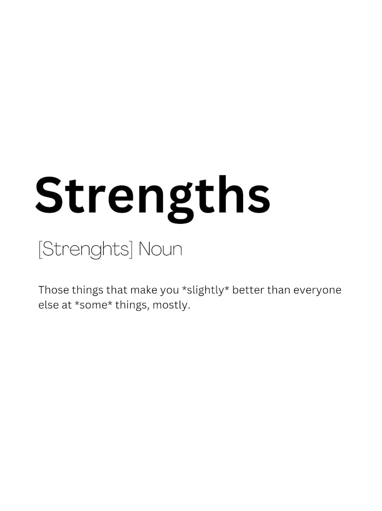 Strengths Definition Meaning
