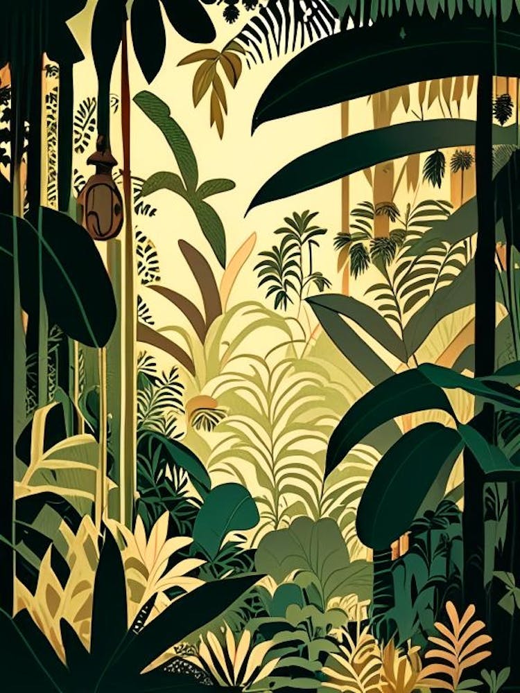 Jungle Adventure 1 Rousseau Inspired