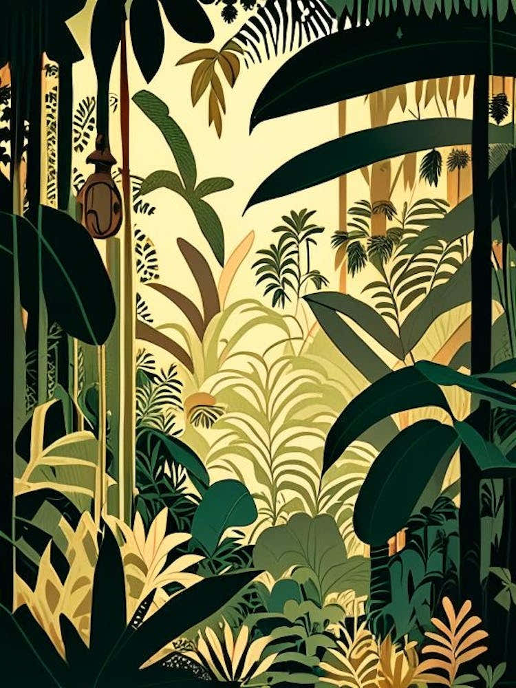 Jungle Adventure 1 Rousseau Inspired