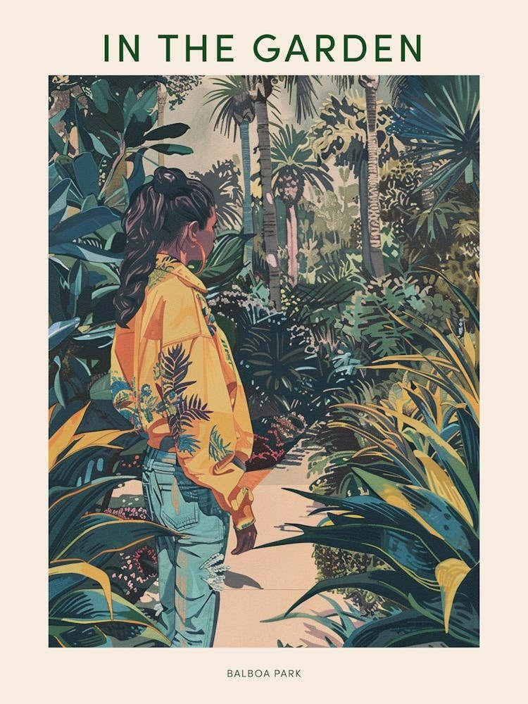 In The Garden Poster Balboa Park Usa 1