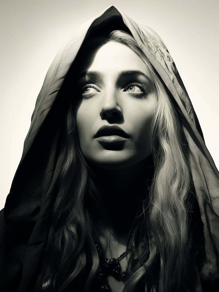 Black And White Photograph Of Madonna 1