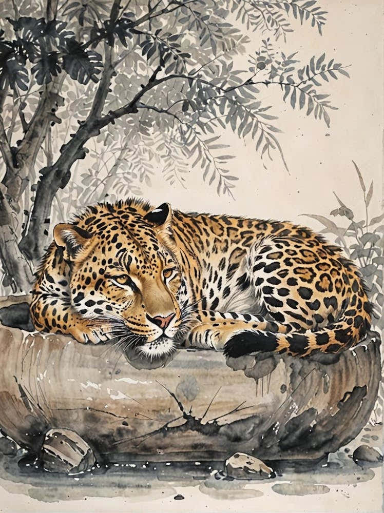 Leopard In A Bowl