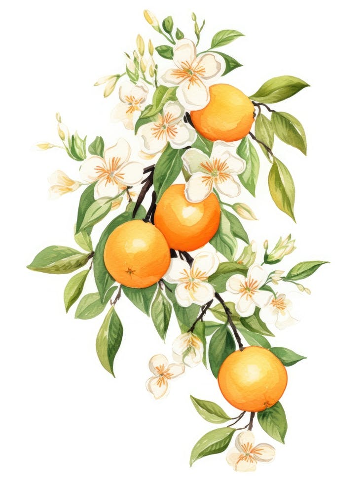Oranges And Flowers 3