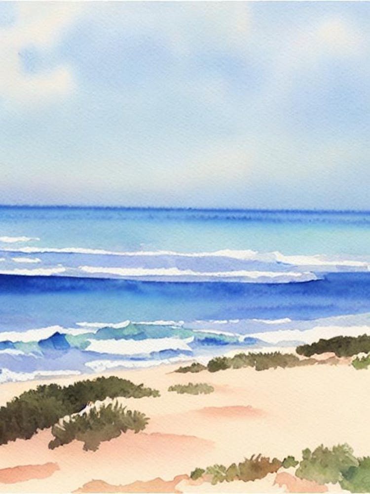 Cottesloe Beach 2, Australia Watercolour