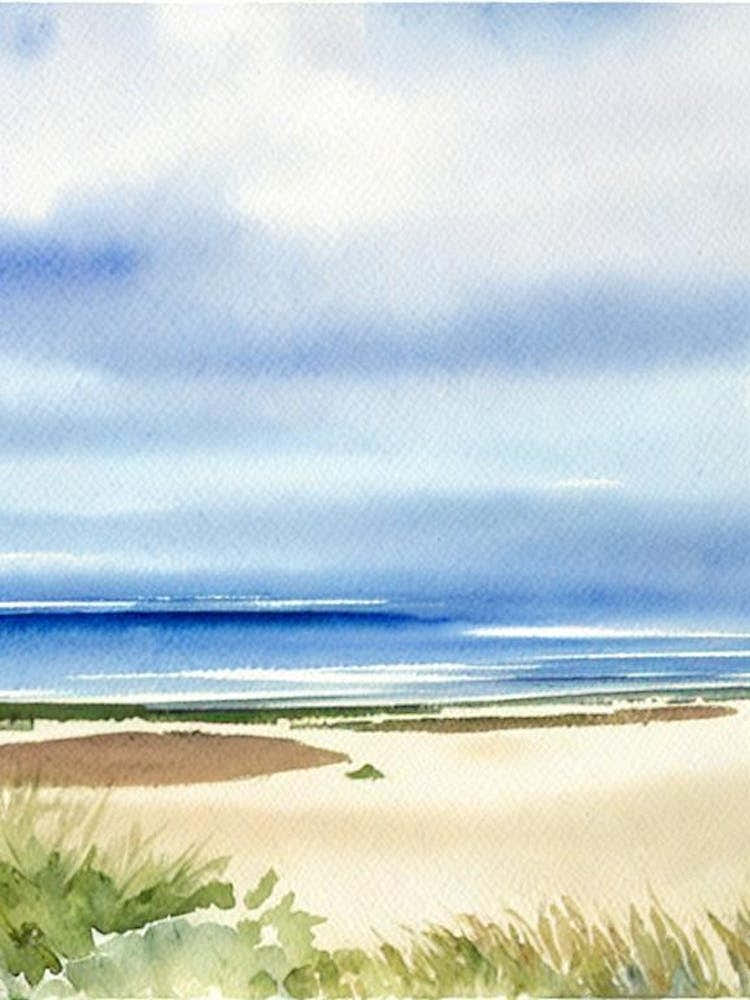 Formby Beach 2, Merseyside Watercolour