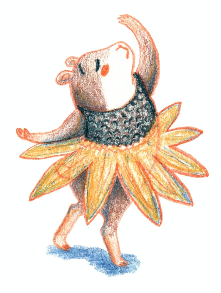 Hamster Girl Dancing Ballet