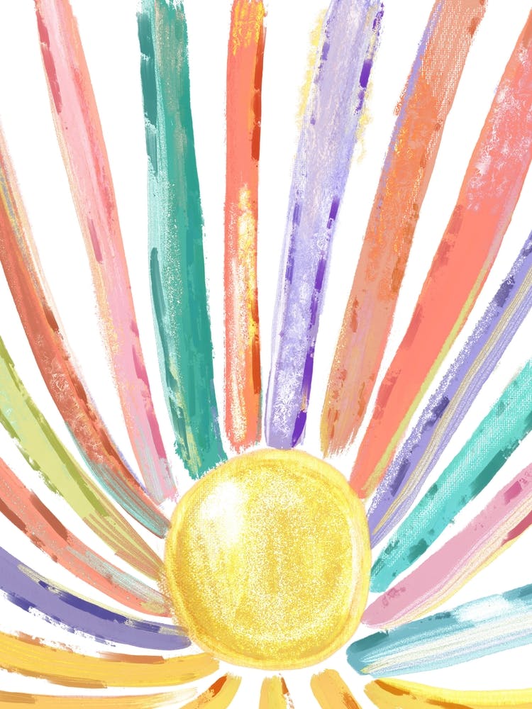 Retro Sunshine Symbol