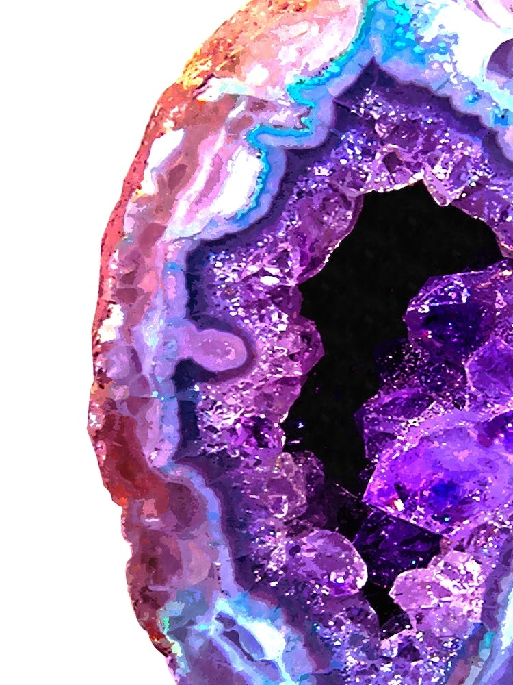 Violet and Purple Agate Druze