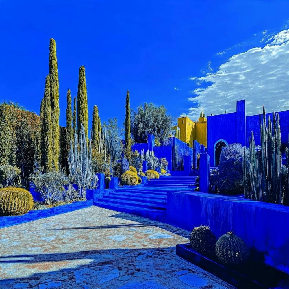 Blue Garden Art
