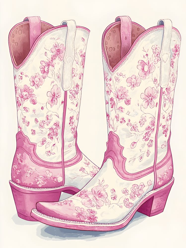 Pink Cowboy Boots 14