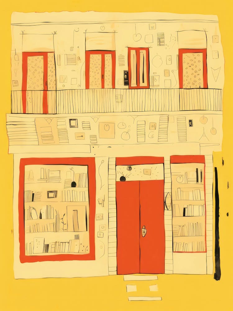 Malaga The Book Nook Pastel Colours 1