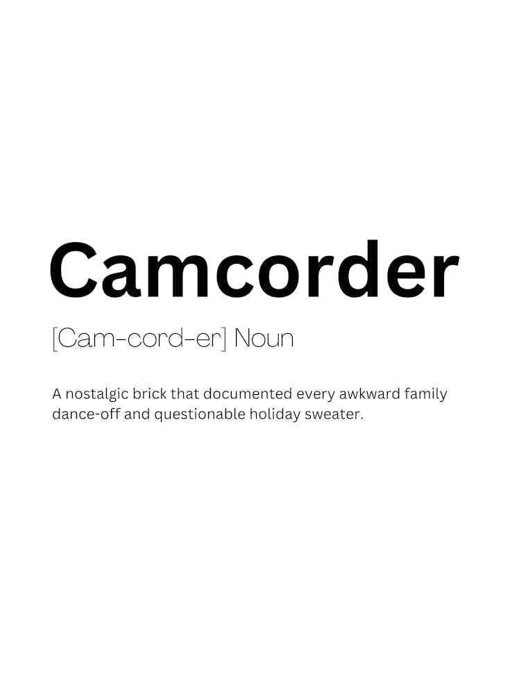 Camcorder Definition Meaning
