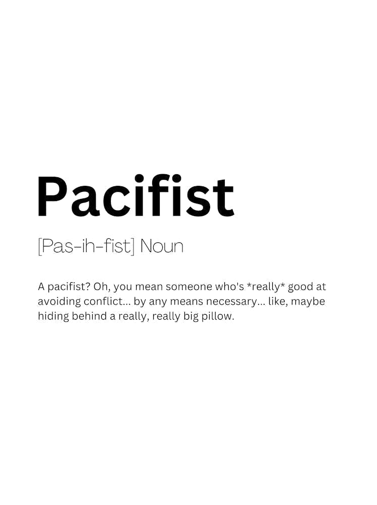 Pacifist Definition Meaning