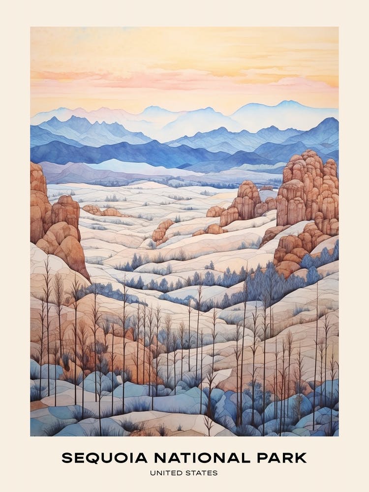 Sequoia National Park United States 3 Poster