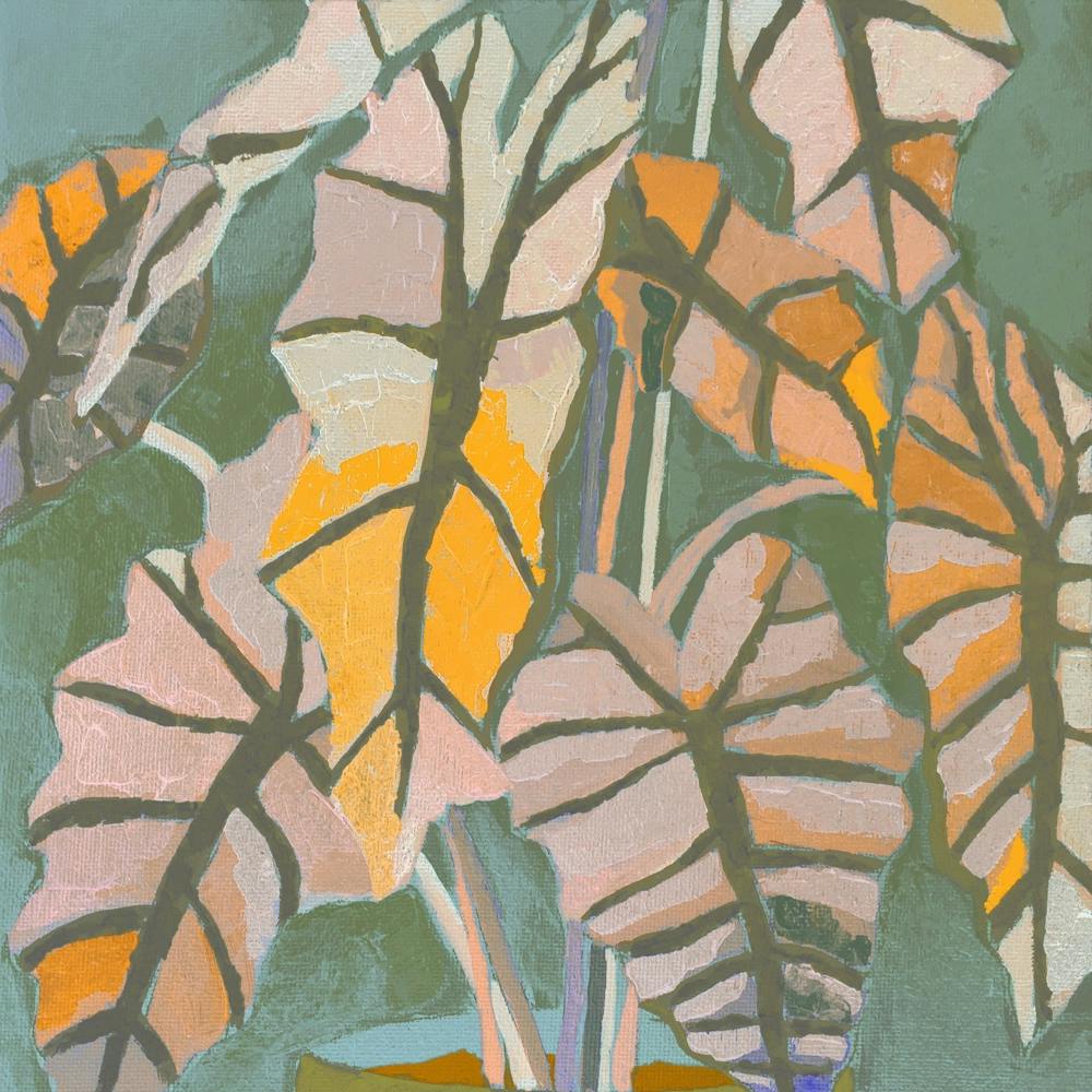 Pink Palm Painting 1