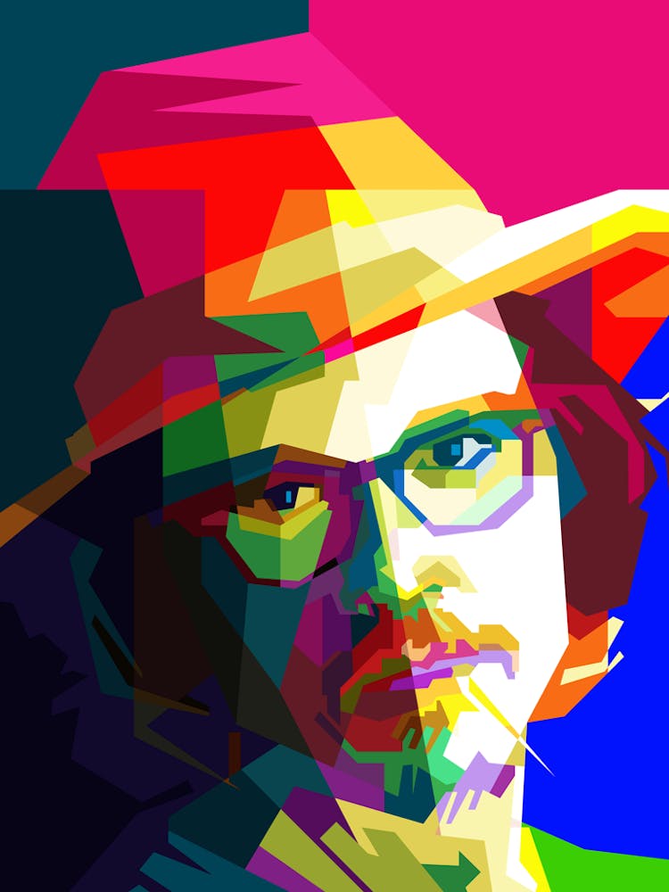 Johny Depp Actor Pop Art Wpap