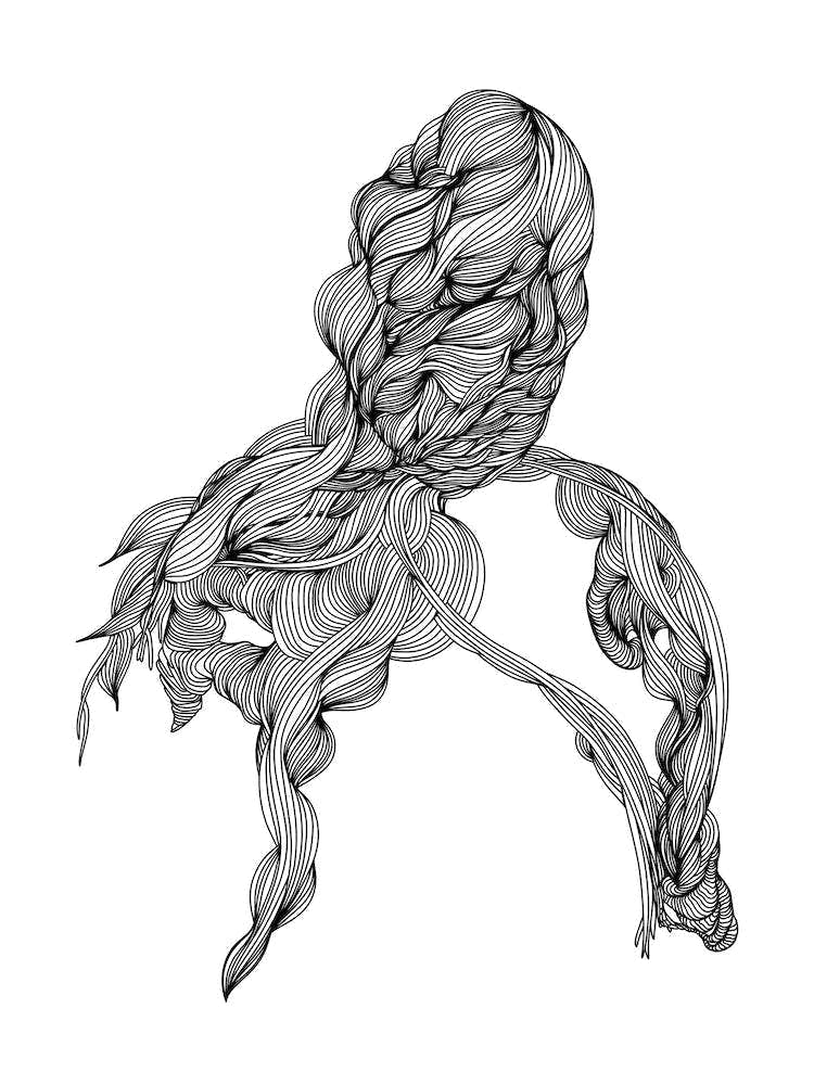 Portrait Linear Drawing