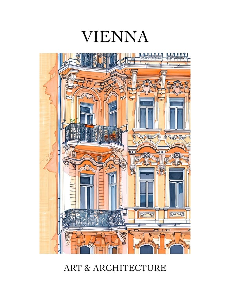 Vienna Travel And Architecture Poster 3