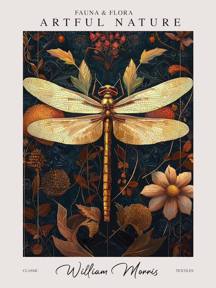 William Morris Dragonfly Autumn Exhibition