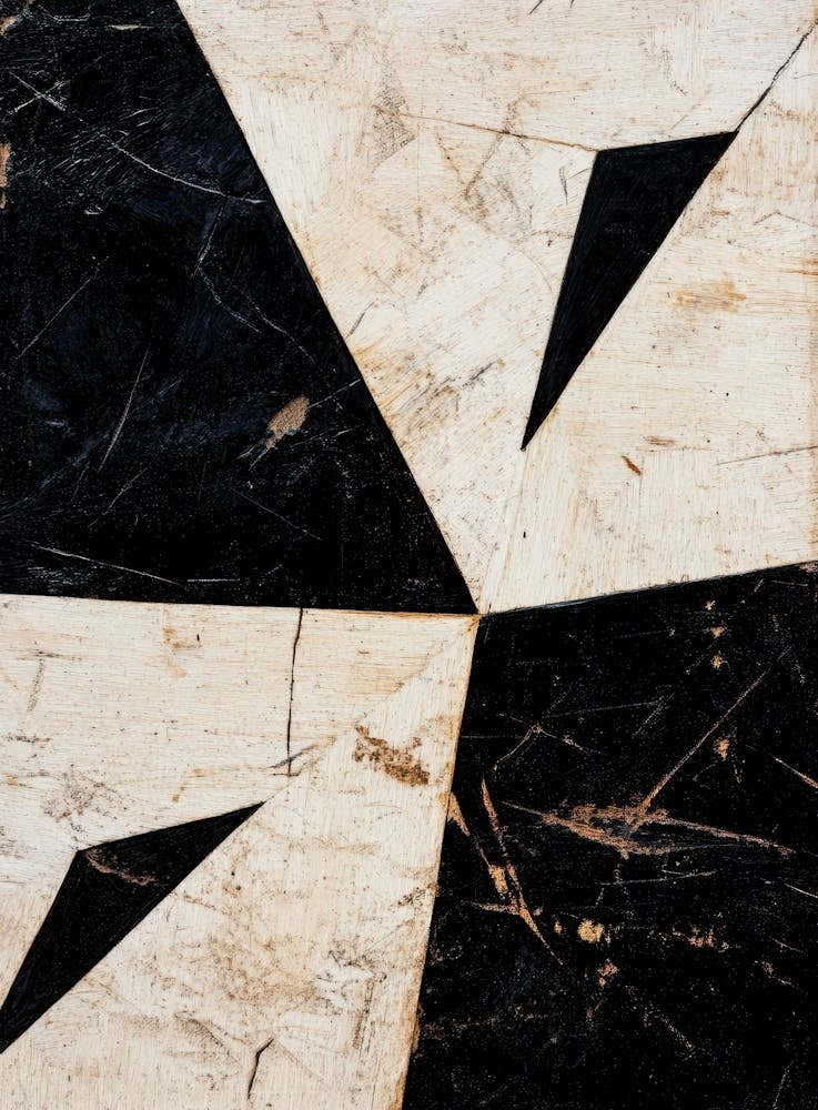 Black And White Marble