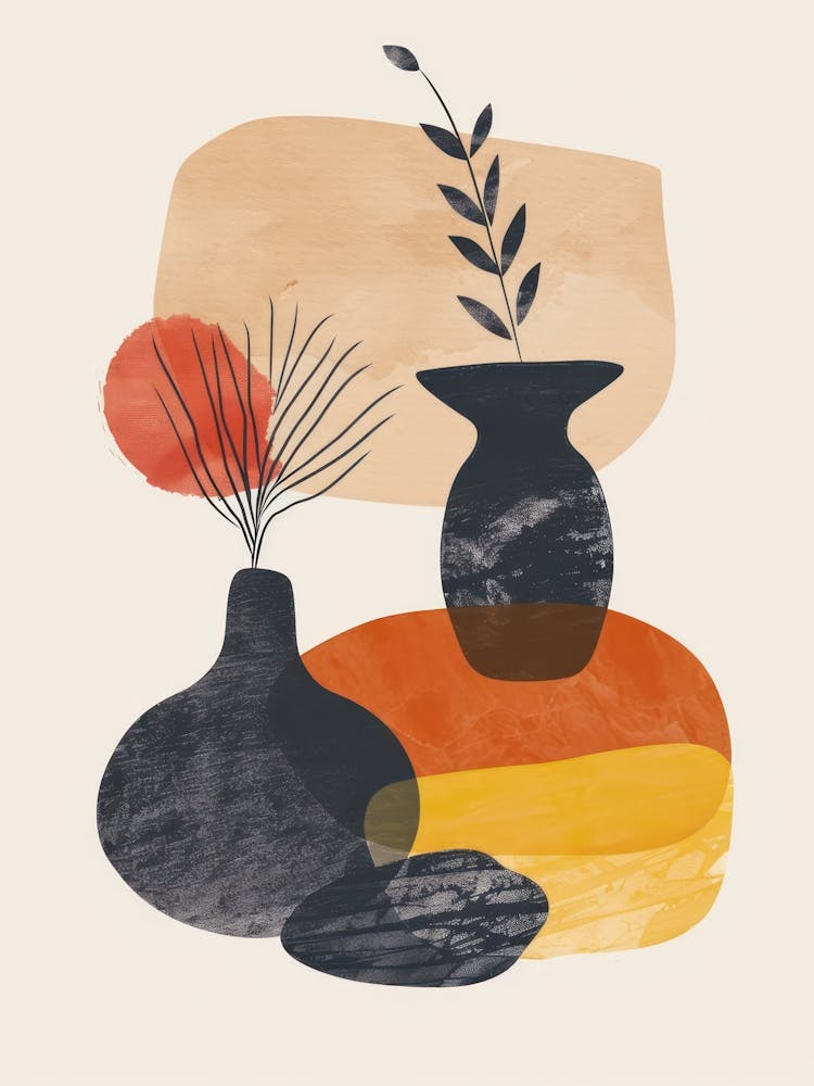 Abstract Candles Flowers 5