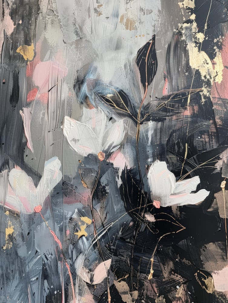 Abstract Of White Flowers