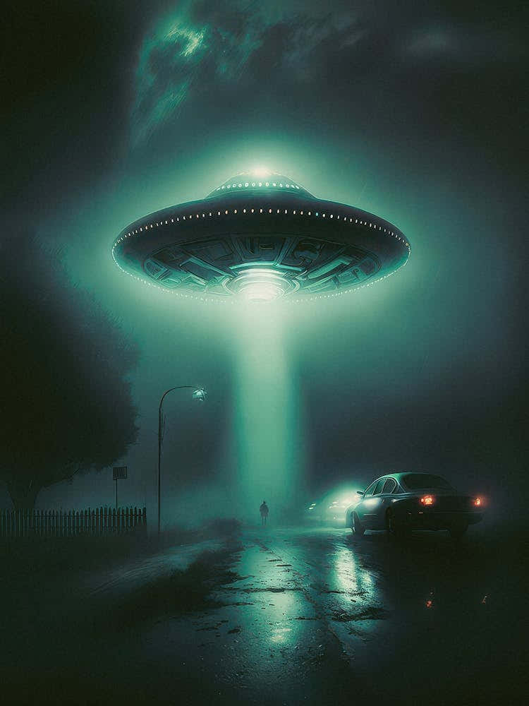 The X-Files photo of UFO — sci-fi poster, movie art, I want to believe poster