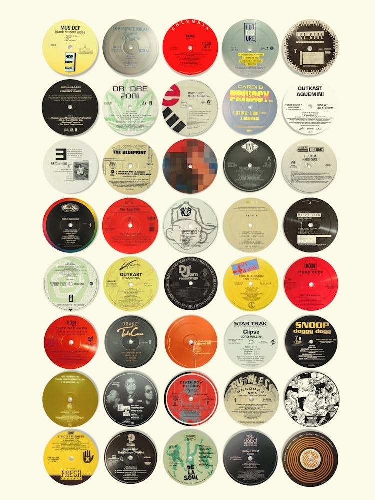 Hip Hop Vinyl Labels - Nostalgic Hip Hop Music