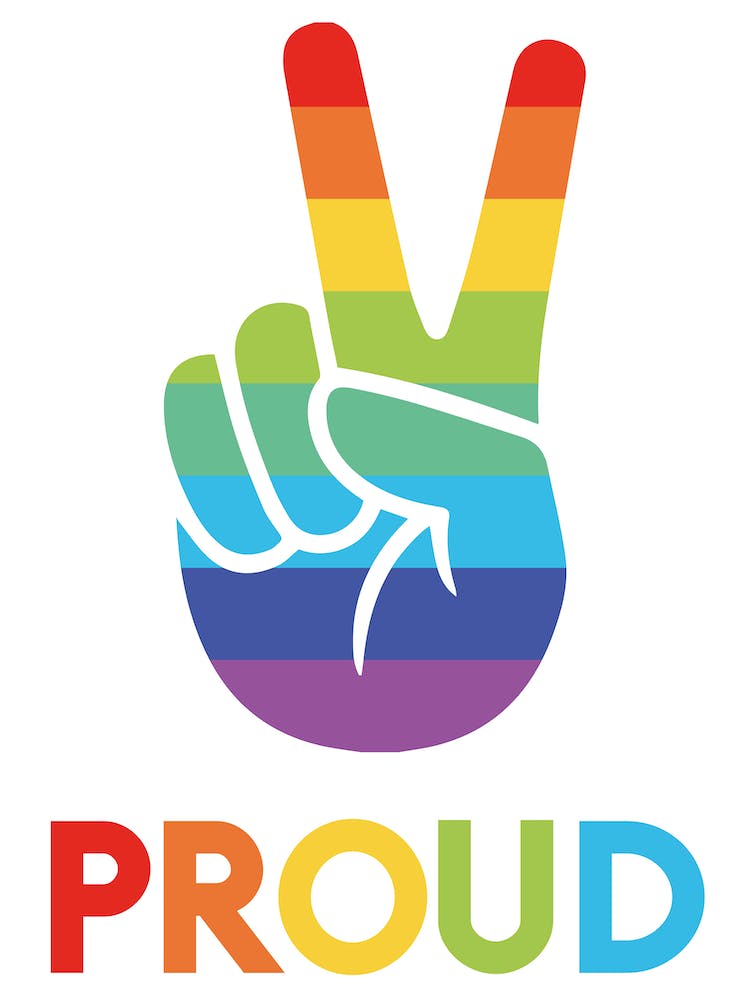 Proud Peace Sign LGBT Pride
