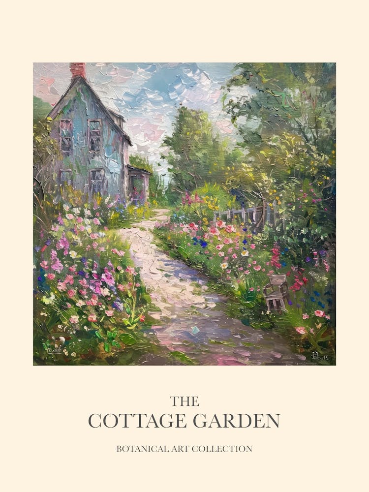 Flower Symphony Cottage Garden Poster 4