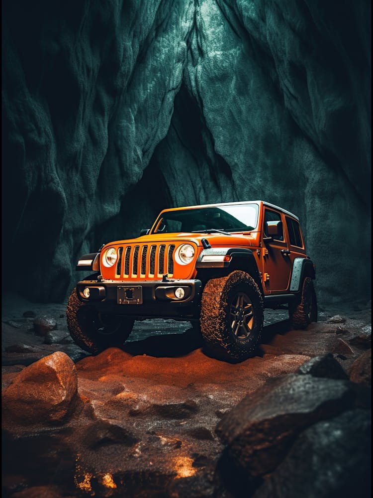 Jeep Wrangler In Cave 3