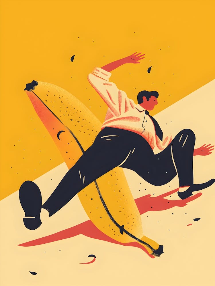 Banana Man Illustration