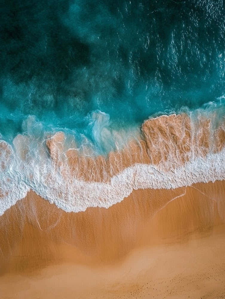 Aerial View Of A Beach 50