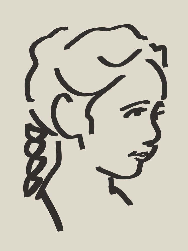 Line Art Candid Portrait 10