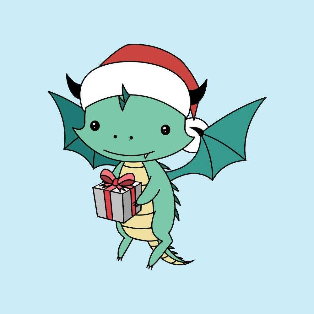 Christmas Dragon Square