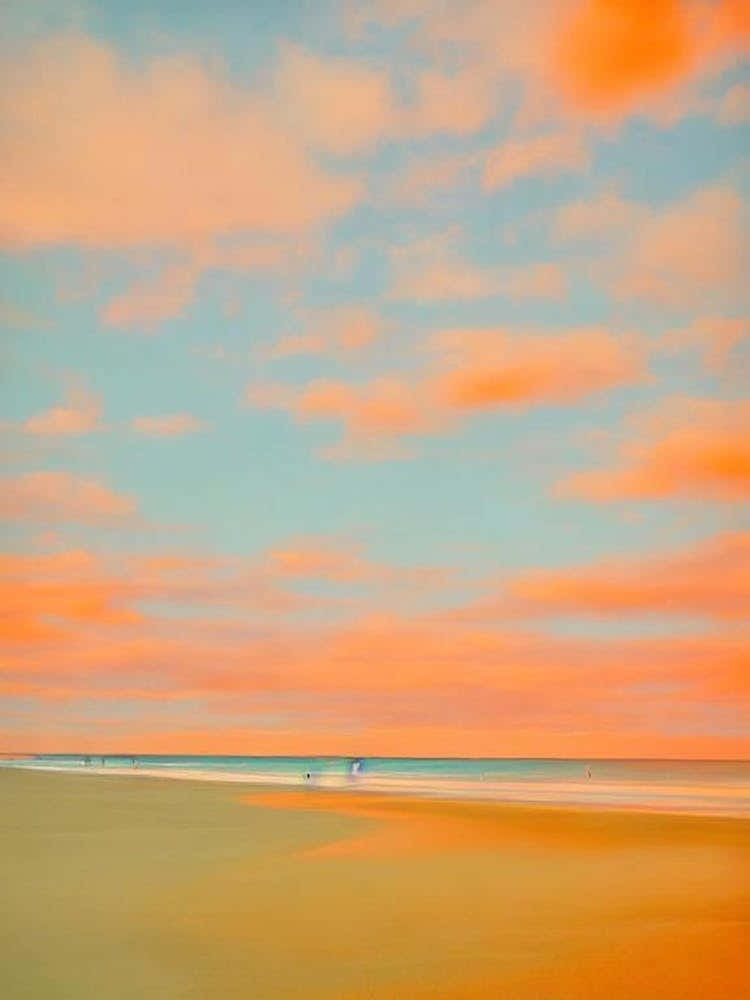 Cable Beach, Australia Pink & Orange Millenial