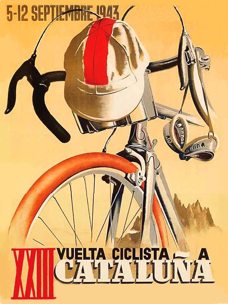 Bicycle Race In Cataluna, Spain